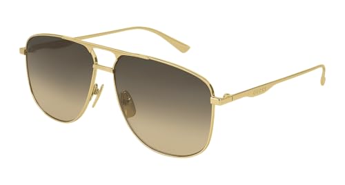 Image of GUCCI Men’s GG0336S-001 Sunglasses, Gold, 60