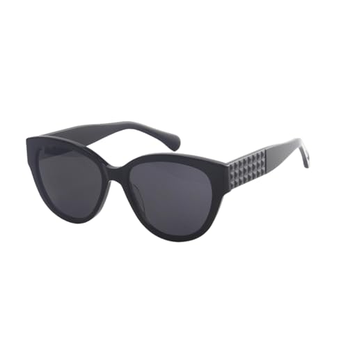 Lunettes de soleil femme acétate noir de qualité supérieure avec filtre UV