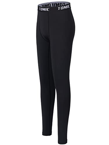 Tomic Shorts de Compressão para Meninos Jovens Desempenho Camadas Base Atlética para Meninos Calças