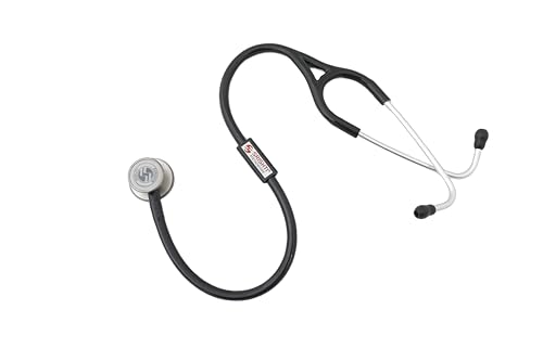 Image of SRISHTI THROB-SS|| VERSATILE ADULT AND PAEDIATRIC 2-SIDED CHEST PIECE|| ANODIZED ALUMINIUM HEADSET WITH COMFORTABLY ANGLED (Black)
