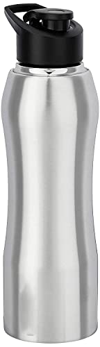 Image of Black Olive Stainless Steel Flip-Top Bottle 750Ml- Stainless Steel Single Wall Large Capacity Water Bottle with Flip Cap for Office, Gym, Home, Kitchen, Hiking, Trekking, Travel Bottle