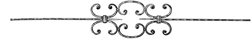 Fenau | pręt ozdobny | długość: 900 mm | materiał: 16 x 8 mm kuty | stal S235JR, surowy