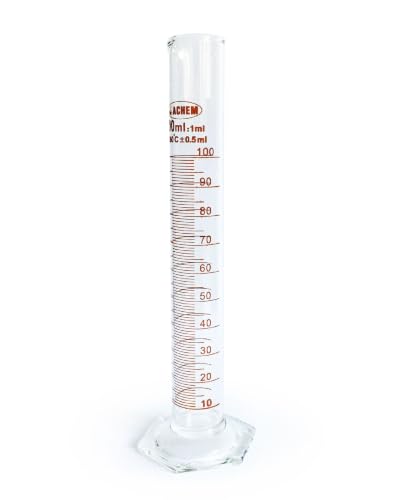 100 ml Cam Mezür Uzun Form, Kırmızı Skala
