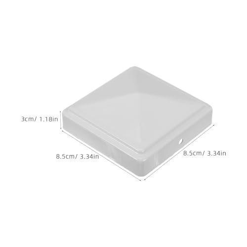 Capuchons de poteaux de clôture anti infiltration d'eau en fer blanc 80x80 mm - 3