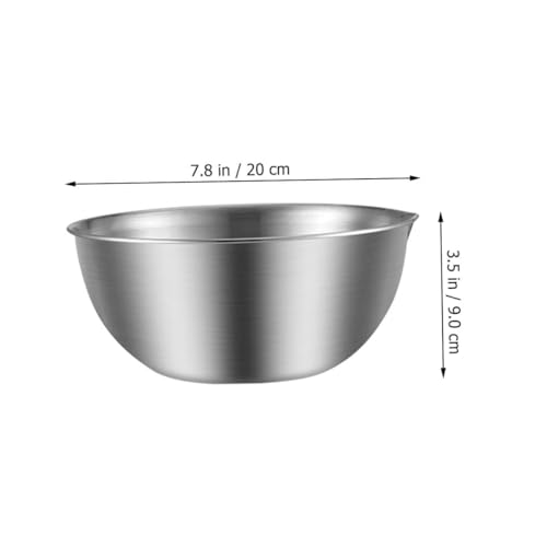 Tazón Mezclador Acero Inoxidable 20 cm con Medidor y Pico miniatura 2