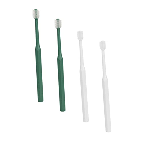 GRIRIW 4pcs Pet Toothbrush Dog Cat Puppy Oral Care Brush Non-Slip Handle Pet Supplies