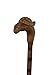 Turtle Head Hand-Carved Head Designer Walking Cane - Wooden Hand Carved Walking Cane - Premium Wood Carved Walking Stick Cane - 36