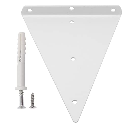 8 Inch Wall Shelf Brackets, Hidden Shelf Brackets Heavy Duty Triangle Floating Shelf Bracket,2Pcs White #TOP6