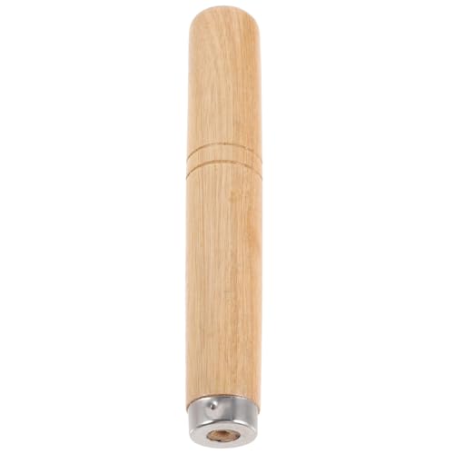 PACKOVE Mango de Sartén de Madera Maciza de Fresno Nº6 Largo Orificio de 5,5 Mm, Accesorio Reemplazo para Utensilios de Cocina, Mango Antiquemaduras para Ollas y Sartenes, Compatible