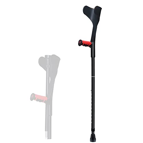 Muleta de antebrazo, Plegable de Aluminio, con Altura Ajustable for Adultos,Muletas para antebrazos