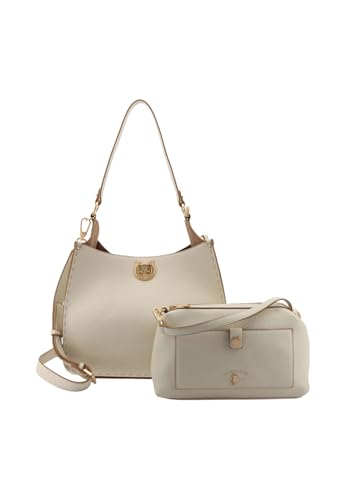 Sac à épaule Jones Hobo U.S. POLO ASSN. Cream White écru chic femme