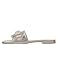 Guess Women's ELYZE Flat Sandal, Light Natural/Silver 110, 9