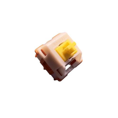 Image of Zkeebs HMX Linear 5-Pin MX Mechanical Keyboard Switches for Custom Mechanical Keyboards (HMX Sunset Gleam 42g, 35 Switches)