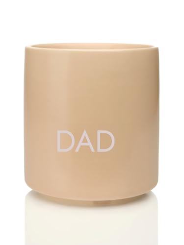 hoppala Tasse en Céramique Beige Sans Anse Dad – Gobelet Design Minimaliste – Cadeau Sympa pour Papa – 250 ml