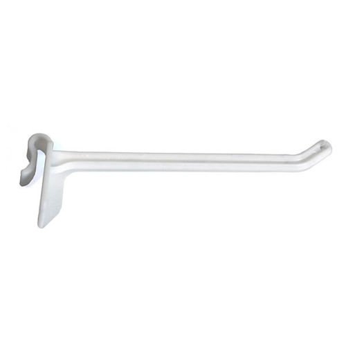 Plastic Counter Rack Hook 4 Inch in White - Pack of 50