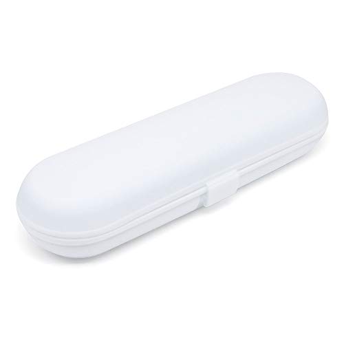 Yuhtech Estuche de viaje para cepillo de dientes eléctrico, estuche de transporte de plástico y soporte para cabezales de cepillo de dientes...