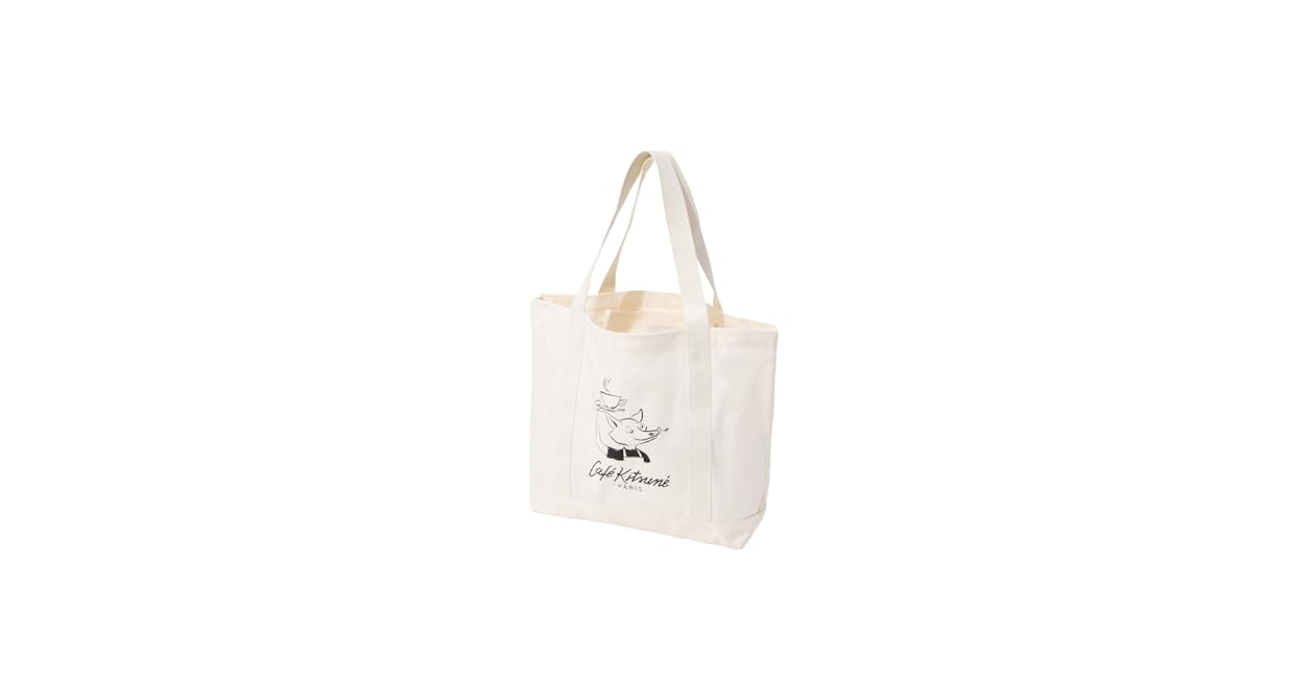 MAISON KITSUNE｜ (BARISTA FOX TOTE (CKMU05101WW9001-P709 Amazon | [メゾン キツネ] トートバッグ CKMU05101WW9001 CAFE