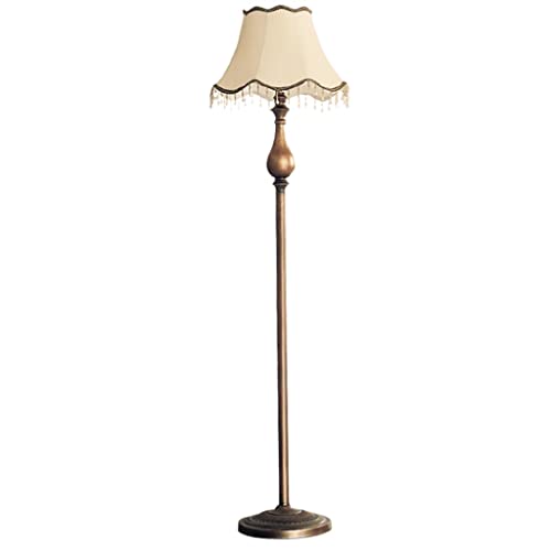 Lampadaire de 5 pieds salon chambre décoration luminaire tissu et base métal