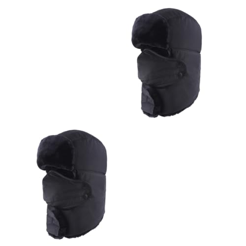 2pcs Outdoor Hat Cold Weather Hat Frostbite Prevention Hat for Outdoor Enthusiasts Skiing Hat/3593