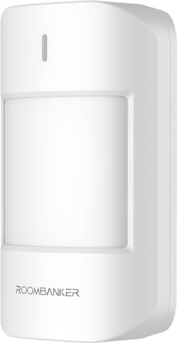 Image of Roombanker Passive Infrared (PIR) Motion Sensor - Pet Immune, Long-Range Detection with AES Encryption, Requires Roombanker Security Hub