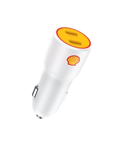 Shell �J�[�`���[�W���[ USB-C 2�|�[�g ���v40W PD3.0/QC4+/PPS�Ή� 12V�E24V�ԑΉ� ���^ �y�� �ϋv�� �� �[�d�� iPhone 16/15/14/13/12/iPad/Xperia/Galaxy/Android�Ȃǂɑ�