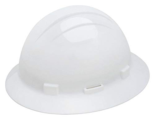 Hard Hat, Full Brim, Americana, White, HDPE