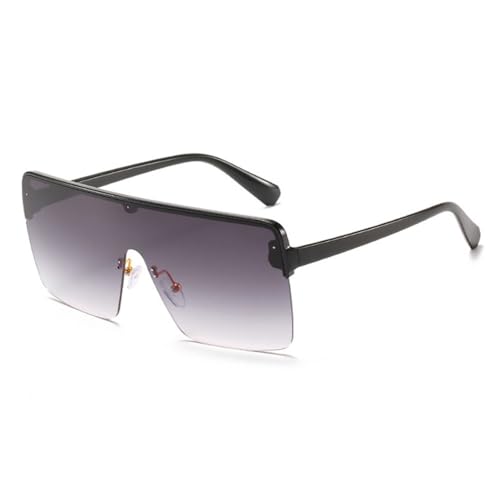 Lunettes de soleil à la mode pour femmes MUTYNE carrées grand dégradé miroir luxe