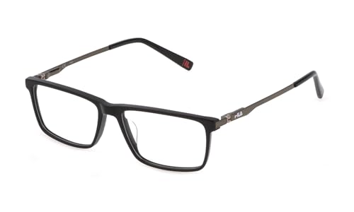 FILA Vfi296 Gafas Hombre graduadas con montura de pasta rectangular color negro