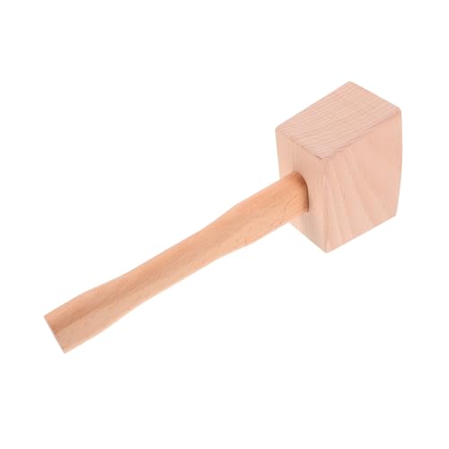 Uonlytech Marteau Hêtre Solide Outil de Menuiserie Manuel pour Projets de Bricolage et Réparations à Domicile