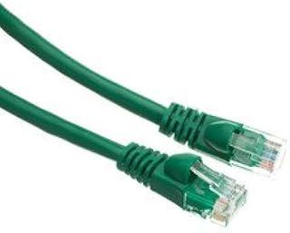 Cat5e Green Copper Ethernet Patch Cable, Snagless/Molded Boot, POE Compliant, 20 Foot