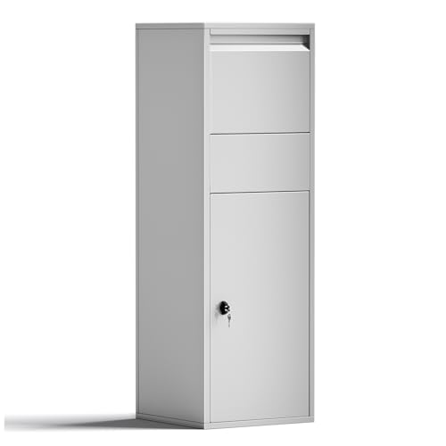 Buzón para paquetería doméstico De pie Plateado Paquetes S y L Correspondencia Cartas Correo Paquete