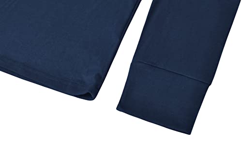 Derminpro Men's Henley Cotton Casual Short/Long Sleeve Lightweight Button T-Shirts