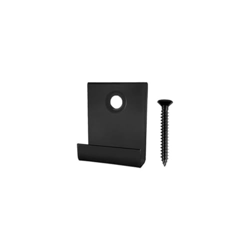 FACAIIO Lot de 50 clips et vis en acier inoxydable noir 28 x 25 mm