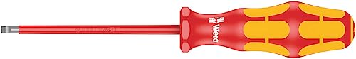 Wera 160i 5.5mm x 8in L Kraftform Plus slotted insulated screwdriver, 5.5 mm x 8 in., Lasertip