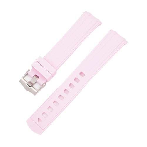 [SLFJEYTX] X Swatch MoonSwatch�u���X���b�g�p�J�[�u�G���h�X�g���b�v1�A�h���_�C�r���O�E�H�b�`�o���h20mm�p(Pink)