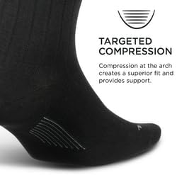 Feetures Everyday Ultra Light Cushion Crew Sock for Men - Moisture-Wicking Socks - Image 2