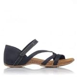 Inter Bios Sandalias Planas 4476 Mujer Negro