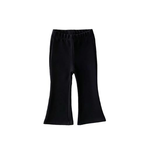 Baby Girls Flare Leggings Kids High Waist Bell Bottom Pants Casual Elastic Waist Long Pants Skinny Wide Leg Trousers