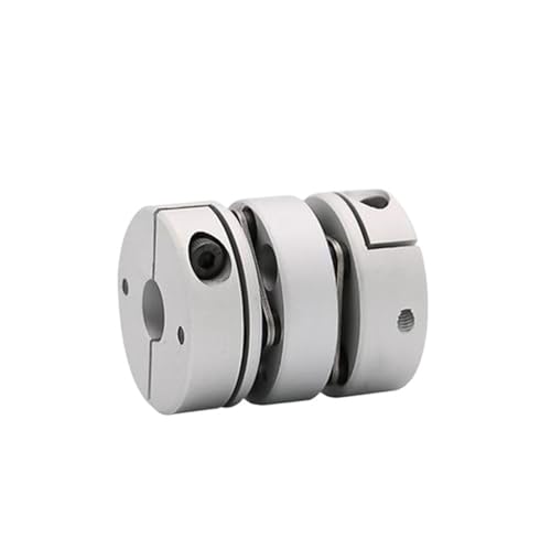 Rigid coupling,Stainless steel rigid coupling 1pcs D56L63 Couple Alloy Double Diaphragm Clamping Shaft Coupling for Steppermotor(10-19)