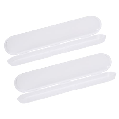 PAMINGONO Caja de Termómetro Digital Pequeña de Plástico Ecológico 145 X 3 X 15 CM Estuche para Termómetro Digital 2 Unidades Almacenamiento Portátil para Medición de Temperatura