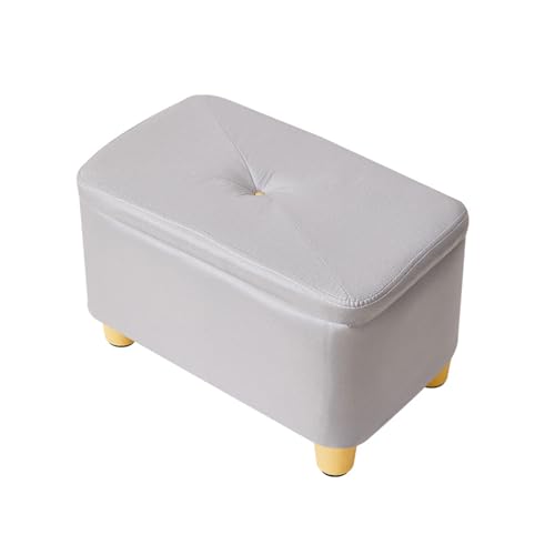 Ottoman de rangement à dessus rabattable avec cadre bois robuste