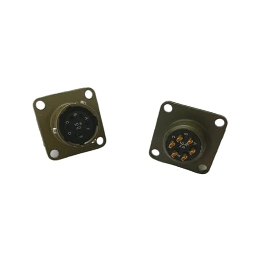Conector de núcleo circular PT02E-10-6P hembra para montaje en panel de control 5