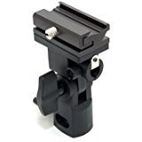 JJC Universal Swivel Hot Shoe Flash Holder for Light Stand with Umbrella Lock-image-45