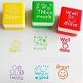 6x Teachers Self Inking Stampers Praise Reward Student Stamps Motivation Sticker