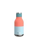 Urban Insulated and Double Walled Stainless Steel Bottle 16 Ounce by Asobu (Pastel Teal)