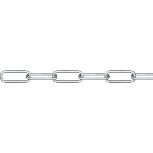 Dörner + Helmer 171832G Chaîne ronde en acier 30 m (diamètre 3,0 mm, charge maximale 40 kg, chaîne universelle, maillons en A, semi-couche)