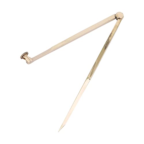 Liftomarine – Pencil Compass Brass 8-inch(20.32 cm) for Marine Navigation Geometry Set Woodworking Drafting Drawing Tool Math Compass Circle Drawing Tool Students Architect