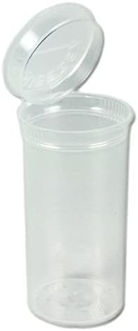 50 x 13 Drams Pop Tops vials 50ml Storage containers Herbs & Medicine Container, Squeeze containers (Clear)