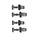E377 RV Refrigerator Vent Cover Latch Set for RV Designer, Compatible with RV Refrigerator Latch and Converter Vent Latch, Travel RV Refrigerator Latch, 4 Per Pack