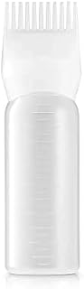 Root Comb Applicator Bottle, 6 ounce with graduated scale, Hair Coloring, Dye and scalp treament essential (Pack of 1)